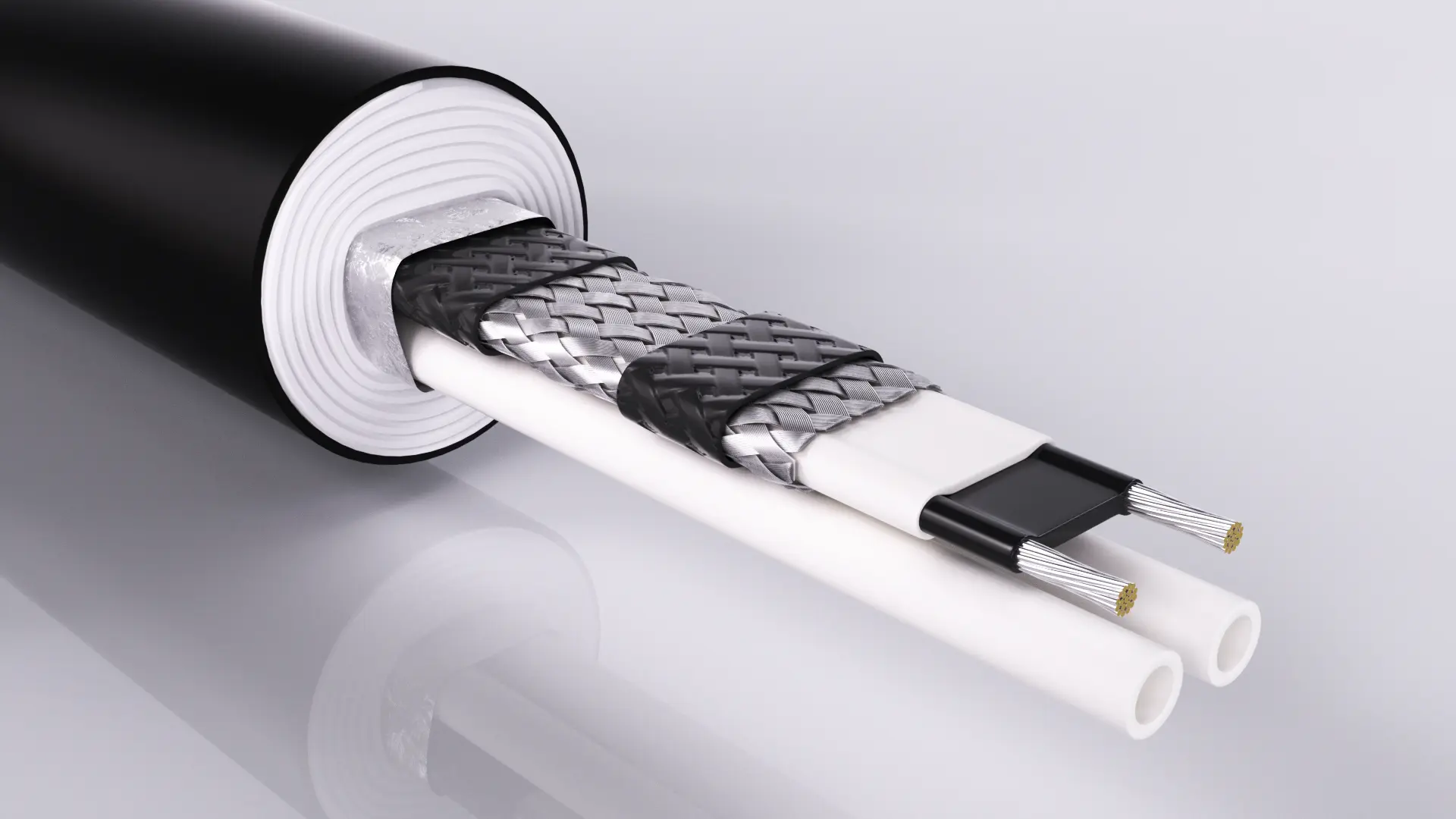 Lot de tubes de traçage électrique à basse température auto-régulés EHTR