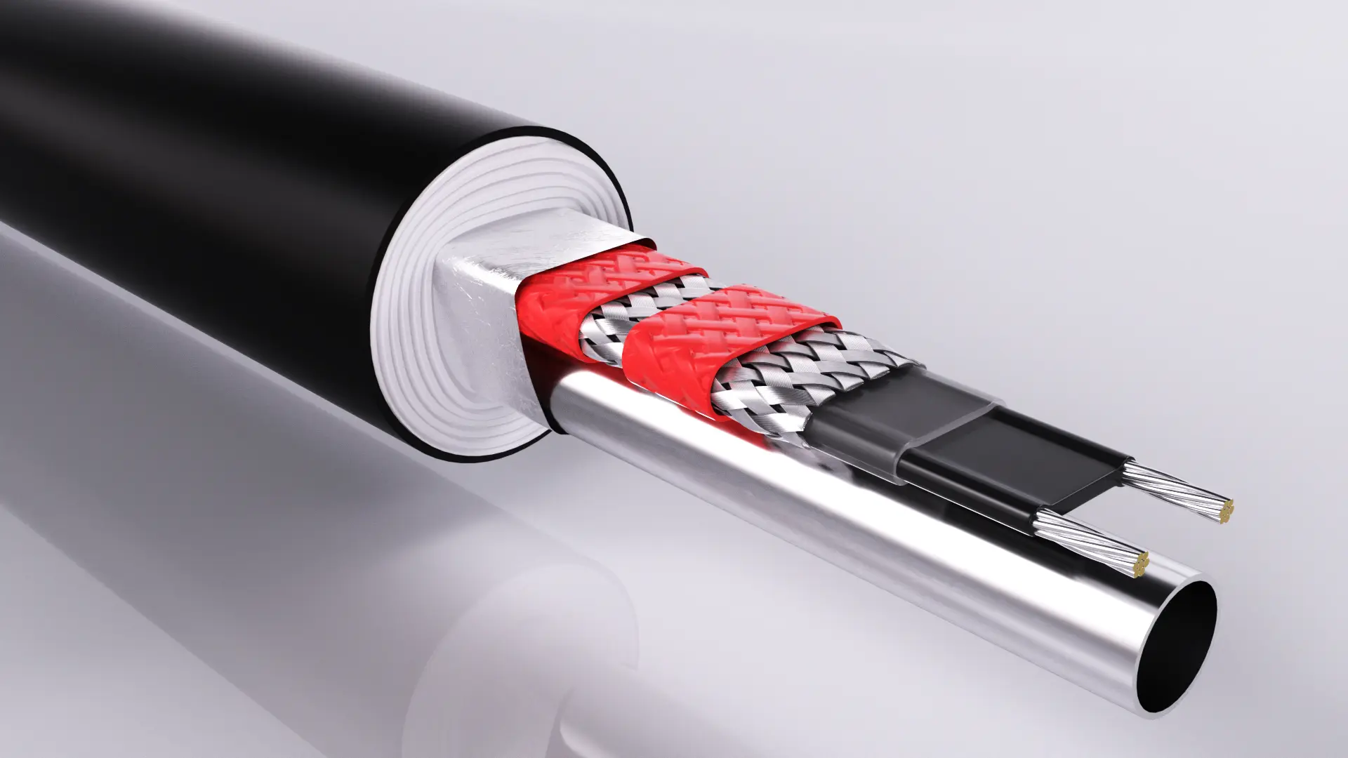 Lot de tubes de traçage électrique à haute température auto-régulés EHTS