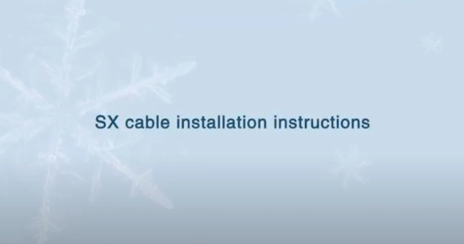 Instructions d'installation du câble SX